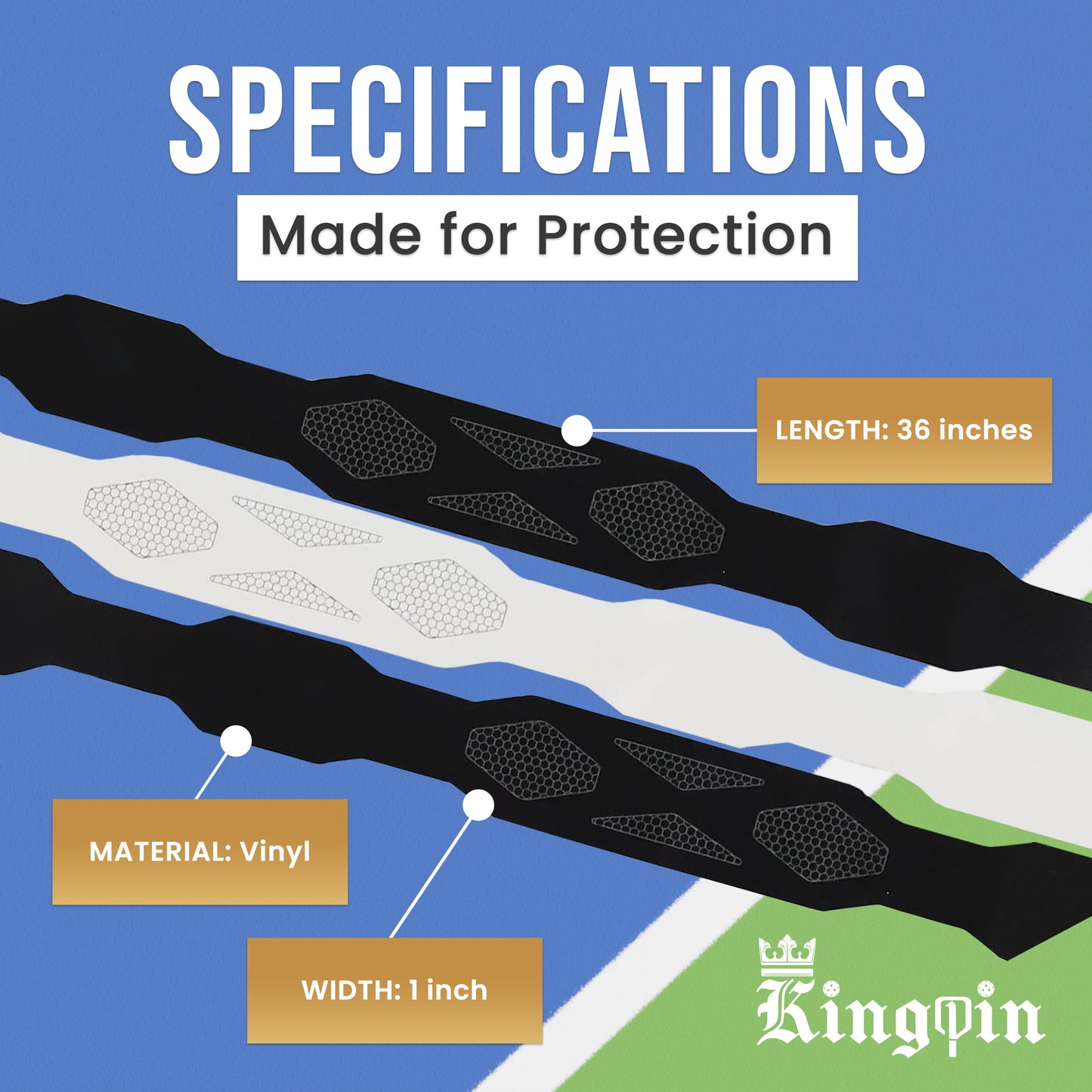 Kingpin Edge Guard Tape White 2 Pack