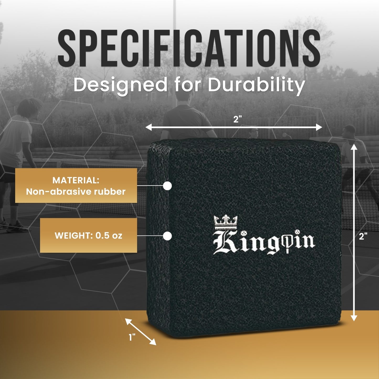 Kingpin Paddle Eraser 2 Pack